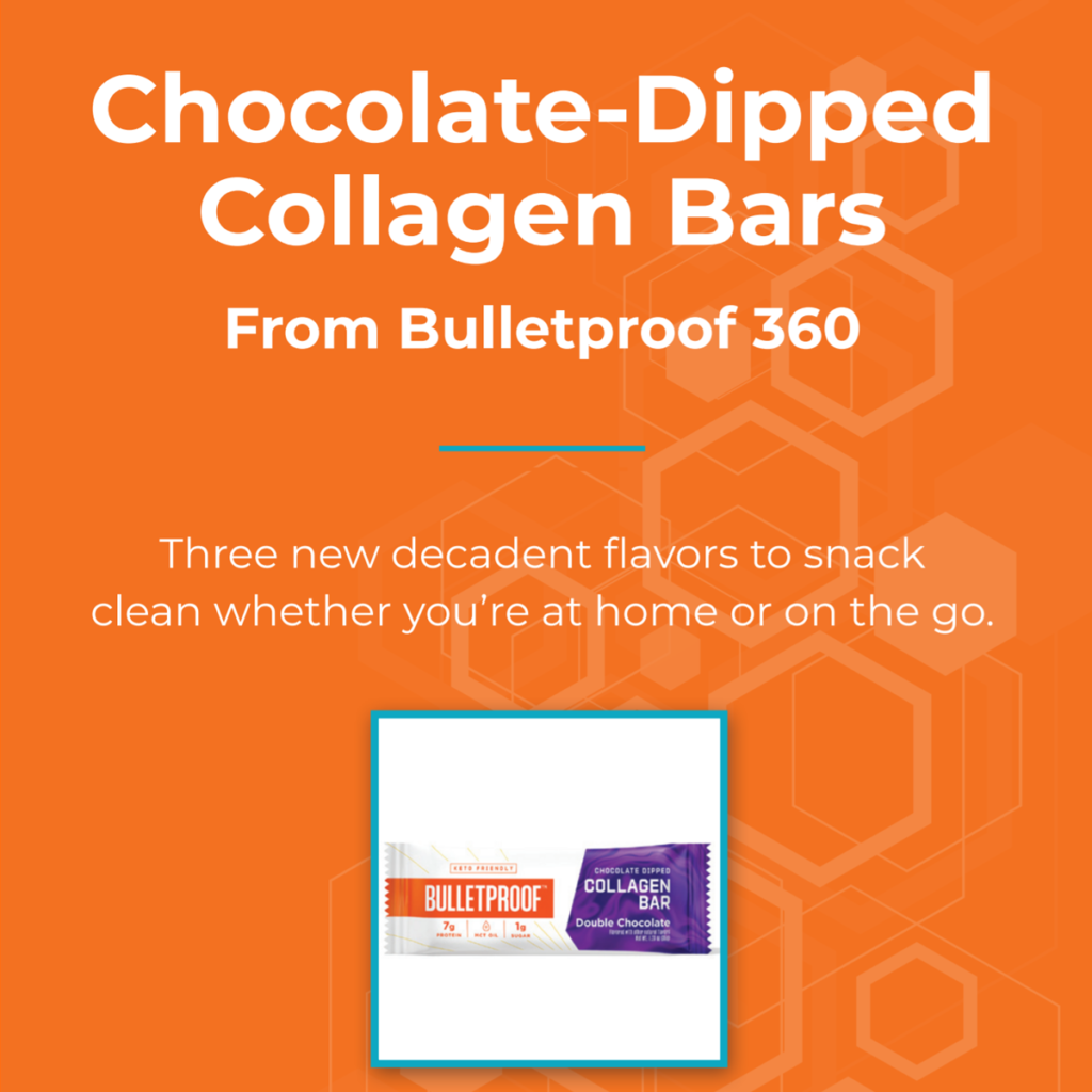 Subscription Box Item Bulletproof Chocolate-Dipped Collagen Bars for the Dave Asprey Subscription Box