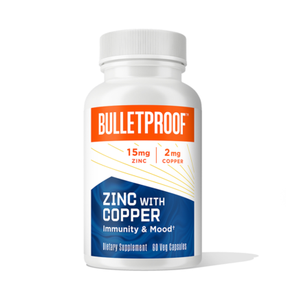 Bulletproof Zinc with Copper Immunity & Mood Supplements