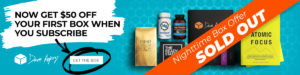 Dave Asprey Subscription Box banner for Fall 2021 box Sold Out