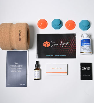 Dave Asprey Subscription Box Winter 2021 "Restore Your Body" box products